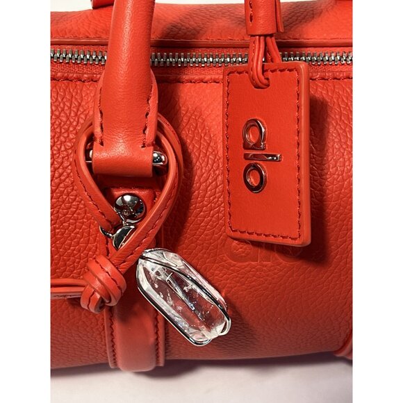 ALO Yoga Mini Voyage Bag in Italian Red Leather - Picture 8 of 9